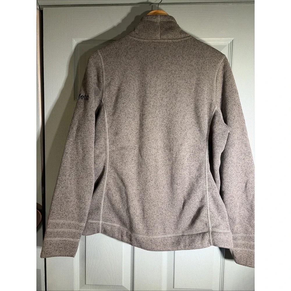 The North Face Womens Crescent Full Zip Sweater Fleece Jacket Grey Heather L